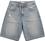 Distressed Denim Jorts