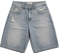 Distressed Denim Jorts